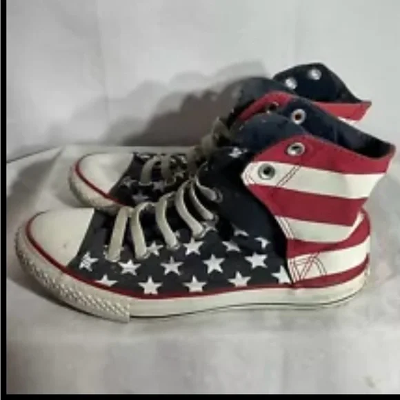 Converse All Star:  Chuck Taylor All Star, American Flag size 5 Junior - Picture 5 of 10